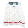 Rubbermaid Commercial 1 in Looped-End Wet Mop, White, Cotton/Synthetic, PK6, FGA21206WH00 FGA21206WH00